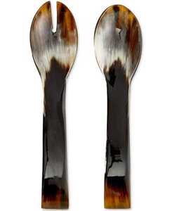 Cuillère à corne de buffle/boeuf écologique fabriquée à la main Article de couverts naturels avec cuillère à mesurer à café polonaise miroir Fait à la main en Inde - Product Image 1