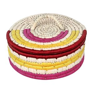 Boîte à roti en fil de feuille de palmier date faite à la main, boîte à chapati pour servir sur la table à manger et la cuisine, boîte à hotpot en gros - Product Image 3