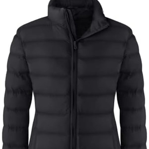 Chaqueta acolchada de lona ligera de calle alta para mujer, abrigo de invierno corto empacable de alta calidad, chaqueta con capucha a prueba de viento para hombre - Product Image 1