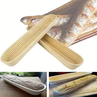 Hot Deals Moldes de silicona Whobasket hechos a mano Pastelería simple larga Juego de herramientas de cocina de silicona sostenible Cesta de prueba de pan