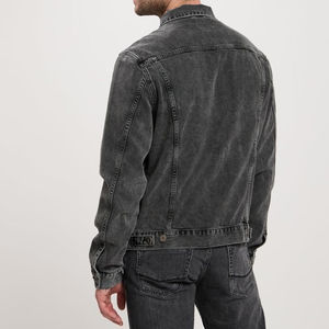 Chaquetas Vaqueras de Invierno para Hombre a la Moda, Cuello Camisero, Ropa de Calle Cómoda, Diseño Frontal con Logotipo Personalizado de Alta Calidad - Product Image 2