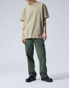 Camiseta personalizada de 100% algodón con pantalla 3D DTG impresa para hombre, camiseta de peso pesado 220-300 Gsm Streetwear, posicionamiento de logotipo frontal OEM - Product Image 1