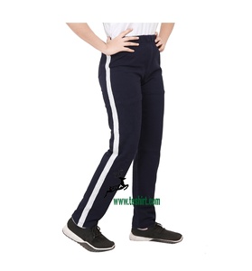 Pantalon sarouel prêt-à-porter taille haute avec poche personnalisée coupe ajustée décontracté longueur cheville teint en plante tricoté durable pour les filles - Product Image 4