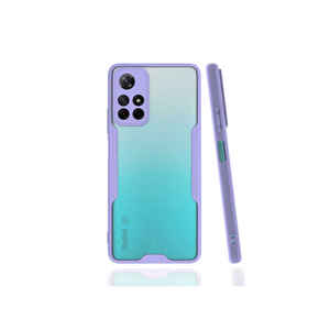Funda de silicona premium JoieCreatif Parfe Series para Poco M4 Pro 5G, cubierta trasera a prueba de golpes, color morado - Product Image 1