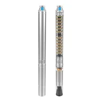 Pompe à eau submersible électrique à haute capacité OEM, immergée dans l'huile, pour puits profond, 220-240V 50Hz, moteur sans balais, multistade