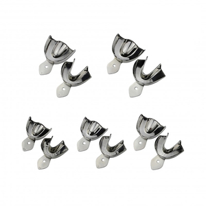 ชุดถาดพิมพ์6ชิ้นแบบใช้ซ้ำได้สำหรับเครื่องมือผ่าตัดทางทันตกรรมแหล่งพลังงานด้วยมือเหล็กกล้าและโลหะแข็งสำหรับเด็ก - Product Image 6