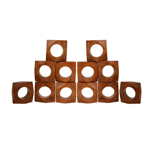 การออกแบบยอดนิยมผู้ถือแหวนผ้าเช็ดปากไม้คุณภาพดีที่สุดการออกแบบสร้างสรรค์ดูดีด้วยสีและขนาดที่กําหนดเอง - Product Image 3