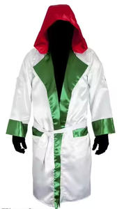 2025 Robe de boxe en satin personnalisée avec capuche brillante pour la pratique des arts martiaux - Product Image 3