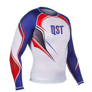 Mejor Venta de manga larga MMA Rash Guard sublimación impresa Jiu Jitsu Kimono entrenamiento Material de compresión ropa de artes marciales - Product Image 3
