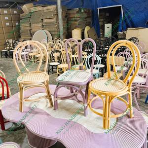 Encantadoras sillas de ratán para niños de estilo moderno, cómodas y elegantes para pequeños exploradores para uso en la cocina de la sala de estar al aire libre - Product Image 2