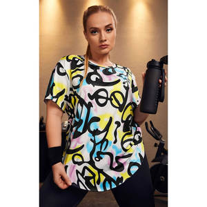 Nouvelle arrivée T-shirts à col rond personnalisés pour femmes T-shirts d'été de style sportif en coton et polyester de haute qualité - Product Image 1