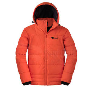 แจ็กเก็ตขนเป็ดแบบลำลองของผู้ชายสำหรับสวมใส่แนวสตรีทสีล้วนกันลมมีฮู้ดสำหรับฤดูหนาว - Product Image 1