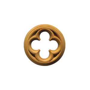 Aplique de Madera Tallada Natural Elegante, Adorno de Madera Maciza Vintage, Decoración de Pared para Muebles y Puertas - Product Image 1