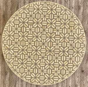 Table basse pliante réglable en hauteur en bois massif moderne avec incrustations personnalisables pour salon, fabriquée à la main, God Grace - Product Image 2