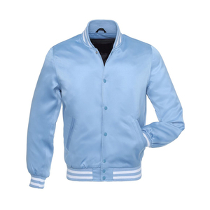 Chaqueta bomber de satén minimalista con silueta aerodinámica, costura tonal para un atractivo moderno hecho en Pakistán - Product Image 1