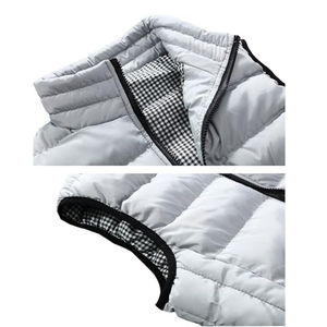 Chaleco acolchado ligero hecho a medida, diseño impreso único, ropa informal transpirable para el invierno, maximiza el desgaste - Product Image 3