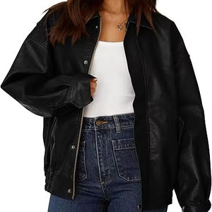 Streetwear Mode Femmes Vêtements en Cuir Vêtements pour Femmes Veste Grande Taille Vestes Vêtements pour Femmes - Product Image 1