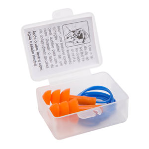 Bouchons d'oreilles en silicone UMP à trois languettes NRR/sf. Protection auditive réutilisable hypoallergénique 18 dB avec option cordon pour la réduction du bruit - Product Image 2