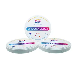 Honchon STC 1000Mpa 46% Translucidez Dental Zirconia Bloco Dental Coroas Material Laboratório Dental Cad Cam Preço