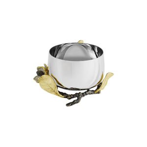 Nuevo Tazón de Servir Vintage Bloom de Acero Inoxidable con Diseño Floral de Latón Oxidado Natural para Decoración del Hogar, Hoteles y Restaurantes - Product Image 1