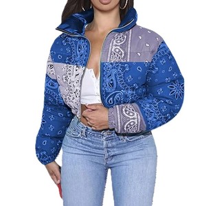 Personalizar sublimación impresa chaqueta de invierno de alta calidad al por mayor chaqueta Puffer Casual elegante Puffer chaqueta de las mujeres - Product Image 5