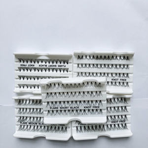 Handmade Natural Individual <b>Lash</b> <b>Clusters</b> Double Thick Flare Eyelash Wholesale in 10D 14D 20D 24D Sizes - Product Image 3