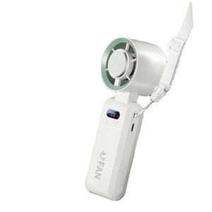 Ventilateur portable 2-en-1 pour le cou, 199 niveaux de refroidissement par glace, batterie 4000 mAh, rechargeable par USB-C - Product Image 1