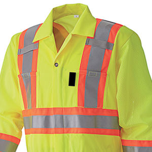 Mono de trabajo de cuerpo entero de colores personalizados con cinta reflectante impermeable a prueba de viento ignífugo mono de seguridad industrial - Product Image 3