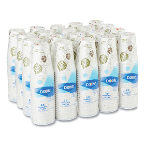 Gobelets en papier Dixie Pathways 8 oz 25/boîte 20 boîtes/carton 500 gobelets (2338WS) - Product Image 3