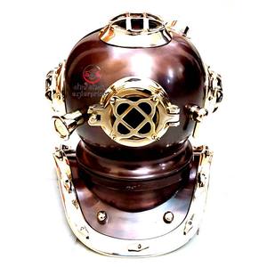 Collectible Marine Brass & Copper Finish Divers Diving Helmet Nautical Deep Sea Scuba Metal Made Marine Diving Helmet - Product Image 1