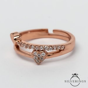 Anillo de Plata de Ley 925 Silverings con Zirconia, Diseño Romántico Vintage, Incrustaciones Religiosas y Geométricas, Bañado en Rodio, para Compromiso - Product Image 3