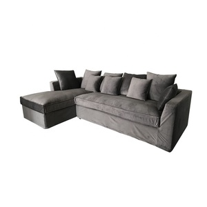 MRS WOODS vendita calda moderna classica componibile Chesterfield divano in velluto verde mobili <span class=keywords><strong>soggiorno</strong></span> - Product Image 2