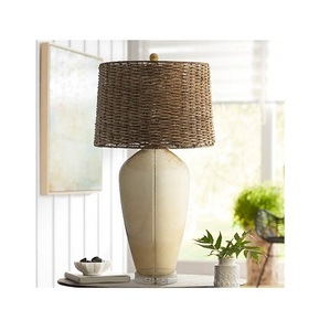 Handmade Customized Design Table Lamp Rattan& Metal Table Lamp Cane Desk Lamp <b>Decorative</b> and <b>Lighting</b> with Creative Design - Product Image 1