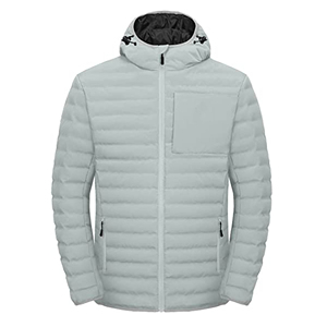 Veste matelassée d'hiver de haute qualité pour hommes manteau à bulles chaud personnalisé avec tissu de laine coquille de lin Style solide Service OEM - Product Image 1