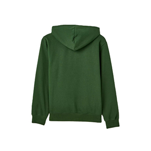 Sweat à capuche d'hiver thermique pour homme en coton 100% de haute qualité, poids lourd, avec poche brodée, motif uni, streetwear - Product Image 3