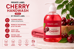 Savon liquide pour les mains à la cerise en marque privée 500ml OEM |   Savon pour les mains vegan aux fruits |   Espagne UE - Product Image 2