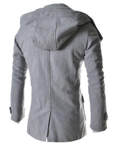 2025 hommes léger long hiver chaud laine manteaux haute qualité manteaux décontractés avec bouton décoration - Product Image 4