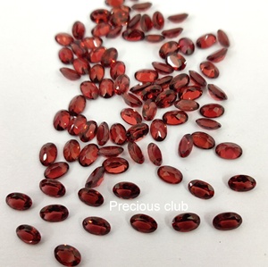 Grenat Rouge Naturel Ovale 5x7mm Facette-Grenat Lâche Qualité Supérieure - Product Image 3