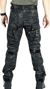 Pantalon cargo tactique d'extérieur haute performance pour homme, résistant à l'eau, multi-poches, pantalon de travail pour la randonnée et l'entraînement - Product Image 3