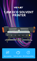 Imprimante éco-solvant grand format 1800 mm pour impression numérique jet d'encre sur vinyle, bannière, affiche, autocollant, signalétique publicitaire