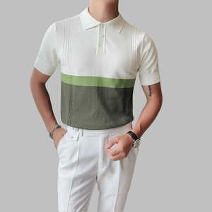 เสื้อยืดผู้ชายคุณภาพสูง ไซส์ใหญ่ ผ้าแคนวาสถัก 100% ผ้าฝ้าย แขนสั้น สไตล์ลำลอง จากแบรนด์ชั้นนำ - Product Image 4