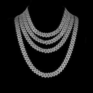 20mm Iced Out Moissanite Diamond Cadena cubana de lujo Joyería Producto Premium - Product Image 2