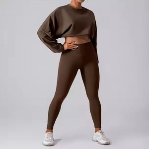 Women's 3-Piece Breathable Activewear Set High Support Sports <b>Bra</b> High Waist Workout Leggings Pockets Lace Shorts for Yoga - Product Image 1