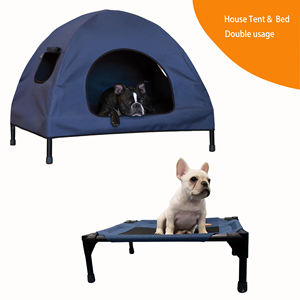 आधुनिक 2-इन-1 इनडोर/आउटडोर पालतू घर नए डिजाइन बिल्ली स्थायी प्लास्टिक पशु कुत्ते खाट बिस्तर निबंध विधानसभा - Product Image 5