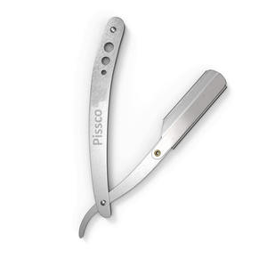 Navaja de Afeitar Plegable de Seguridad para Barbería, Soporte para Navaja de Afeitar Recta, Herramienta de Barbería para Salón, Fabricada por Pissco Pakistán - Product Image 2
