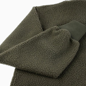 Sweat à capuche zippé Sherpa en polaire chaude ultra douce de haute qualité pour femmes Logo imprimé pour les activités de plein air d'hiver - Product Image 3