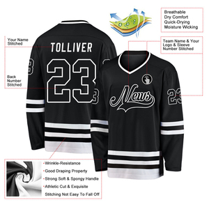 2024 Wholesale Custom Sublimation Printed Team Hockey Jersey Top Sale Blank hockey jersey ice hockey uniform ice hockey jersey - Product Image 4