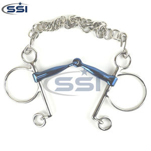 Bocado de Caballo de Acero Inoxidable de Primera Calidad con Cadena de Eslabones Simples, Equipo Personalizado para Carreras y Entrenamiento - Product Image 5