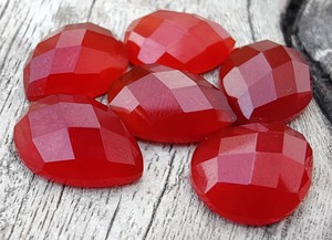 Cabujón en forma de pera suelto de ónix rojo Natural de marca Lavira de alta calidad, parte posterior plana calibrada, certificado por terceros, 9mm, 14mm, 20mm - Product Image 6