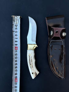 OFERTA ESPECIAL: Cuchillo de Caza Damasco Forjado a Mano Personalizado, Acero con Alto Contenido de Carbono, Espada para Exteriores, Funda de Cuero, Mango con Soporte OEM - Product Image 2